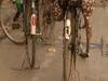 Migrants leave for Bahraich on bicycle