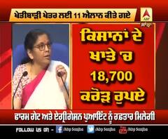 Sitaraman ਨੇ ਤੀਜੀ ਕਿਸ਼ਤ 'ਚ ਖੇਤੀਬਾੜੀ ਸੈਕਟਰ 'ਚ ਕੀਤੇ ਕਈ ਵੱਡੇ ਐਲਾਨ