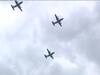 Delhi: IAF aircraft flypast over Rajpath to express gratitude