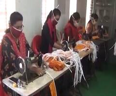 Rural News | वर्ध्याच्या मोरांगण गावातील महिलांकडून मास्कची निर्मिती | माझं गाव माझा जिल्हा