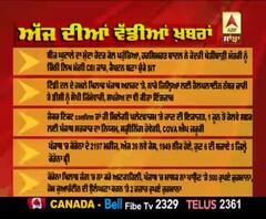 Headlines : Punjab 'ਚ Mask ਨਾ ਪਾਉਣ 'ਤੇ 500 ਰੁਪਏ ਜ਼ੁਰਮਾਨਾ | ABP Sanjha