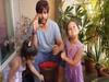Karanvir Bohra teaching kids how to plant a sapling