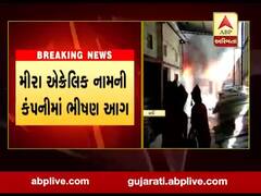 વાપી GIDCમાં મીરા એક્રેલિક નામની કંપનીમાં ભીષણ આગ, જુઓ વીડિયો 