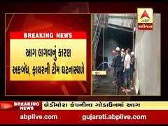 સુરતના પાંડેસરા GIDC વિસ્તારમાં કંપનીના ગોડાઉનમાં લાગી આગ, જુઓ વીડિયો