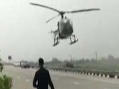 IAF helicopter's emergency landing on expressway
