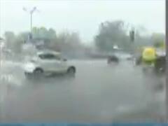 ગાંધીનગર જિલ્લામાં પણ ધોધમાર વરસાદ, જુઓ વીડિયો