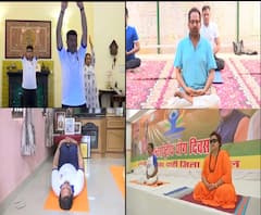 International Yoga Day | मोदींच्या आवाहनानंतर भाजपच्या केंद्री मंत्र्यांचाही योगाभ्यास 