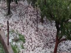 मौसम का हाल: जून के महीने में कुलगाम में बारिश और ओलावृष्टि