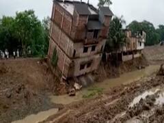 Midnapore: सिर्फ 3 सेकंड में जमींदोज हुई तीन मंजिला इमारत, देखें वीडियो