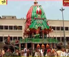 পুরীর রথযাত্রা: টান পড়ল রথের রশিতে, মাসির বাড়ির উদ্দেশে যাত্রা বলরামের 