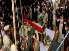 Huge Crowds Gathers To Bid Final Goodbye To Martyr Col Santosh Babu