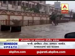 કચ્છમાં સતત બીજા દિવસે ધોધમાર વરસાદ,રસ્તાઓ પર વહેતી થઇ નદી