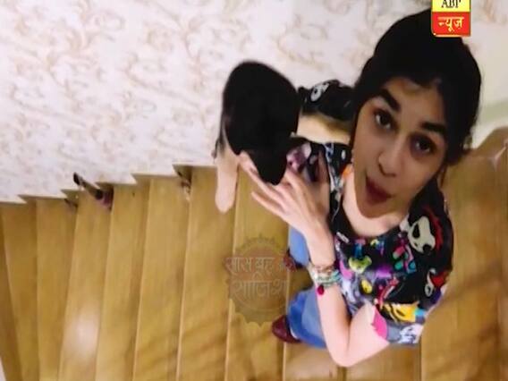 Eisha Singh plays with her special friend 'Yoda'