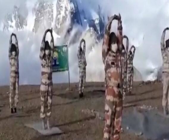 International Yoga Day | सिक्कीम आणि चामोलीमध्येही आयटीबीपीच्या जवानांचा योगाभ्यास 