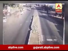 રાજકોટના ત્રંબા નજીક અકસ્માતમાં અમદાવાદના RTO અધિકારીનું મોત, જુઓ વીડિયો 