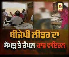 Haryana ਦੀ BJP ਲੀਡਰ ਦੇ ਬਿਗੜੇ ਮਿਜਾਜ਼, ਥੱਪੜ ਤੇ ਚੱਪਲ ਕਾਂਡ ਵਾਇਰਲ