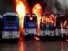 Nine buses set ablaze in Ujjain by unidentified miscreants