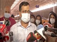 CM Kejriwal reviews preparations at Radha Swami Covid Care Center
