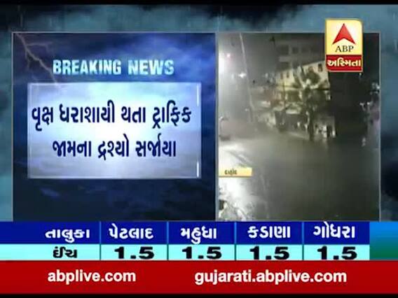 દાહોદમાં મોડી રાત્રે ધોધમાર વરસાદ, ઠેર ઠેર ભરાયા પાણી, જુઓ વીડિયો