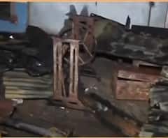 গড়িয়া স্টেশন সংলগ্ন নবগ্রাম ঝিলরোডে আগুনে ভস্মীভূত ৪টি দোকান 