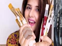 Daljeet Kaur shows her painting skills, urges fans to stay at home