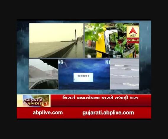 નિસર્ગ વાવાઝોડાના કારણે અલીબાગમાં અનેક જગ્યાએ વૃક્ષો ધરાશાયી, જુઓ વીડિયો