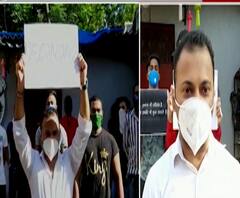 Protest for Gym | कांदिवलीत जिम ट्रेनर्स, कामगारांचं आंदोलन,अटींसह व्यवसायाला परवानगी देण्याची मागणी