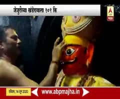 Jejuri Khandoba | जेजुरीच्या खंडेरायाला पुण्यातील भाविकाकडून 101 किलो सफरचंदांची आरास