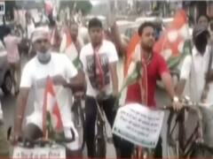 तेल की बढ़ती कीमतों के खिलाफ कांग्रेस का हल्ला बोल, देखिए- जीतू पटवारी ने क्या कहा