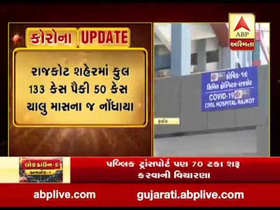 રાજકોટ શહેરમાં કોરોનાના કુલ 133 કેસ પૈકી 50 કેસ ચાલુ માસમાં નોંધાયા, જુઓ વીડિયો