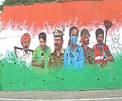 Corona Warriors | कोरोनाच्या संकटात उभ्या ठाकलेल्या वॉरियर्सना भित्तीचित्राद्वारे सलाम