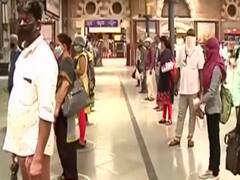 Mumbai: Social Distancing being followed at public places