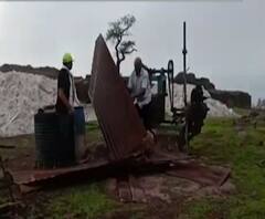 Cyclone Nisarga Effect | राजगडावरील पद्मावती मंदिराला 'निसर्ग'चा तडाखा