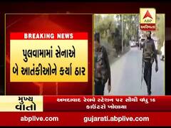 જમ્મુ કાશ્મીર: પુલામામાં સેનાએ બે આતંકીઓને કર્યા ઠાર, જુઓ વીડિયો 