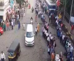 BEST Bus | ऑफिसला जाण्यासाठी नागरिकांची तोबा गर्दी, बेस्ट बस पकडण्यासाठी वसई, डोंबिवलीत कसरत