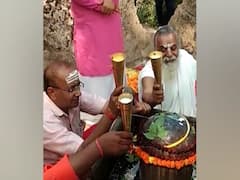 Ayodhya: Ram Janambhoomi परिसर में किया गया भगवान शिव का Rudrabhishek