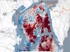Satellite imagery of Coronavirus cases across the globe