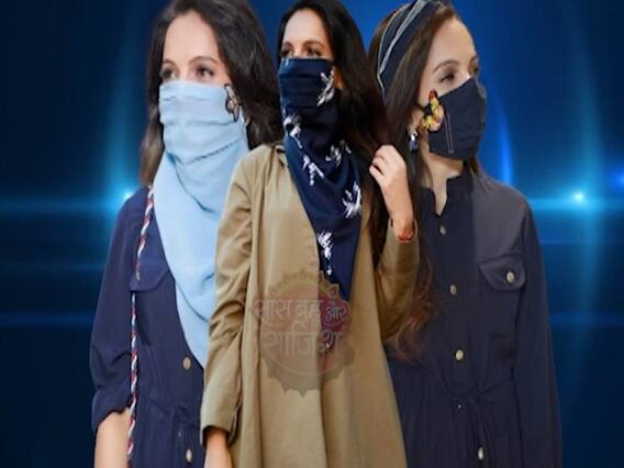 Giaa Manek wears stylish masks for her photo-shoot