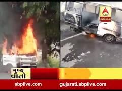 ખેડાના પીપળાતા ગામ પાસે કારમાં લાગી આગ, શોર્ટ સર્કિટના કારણે આગ લાગી હોવાનું અનુમાન