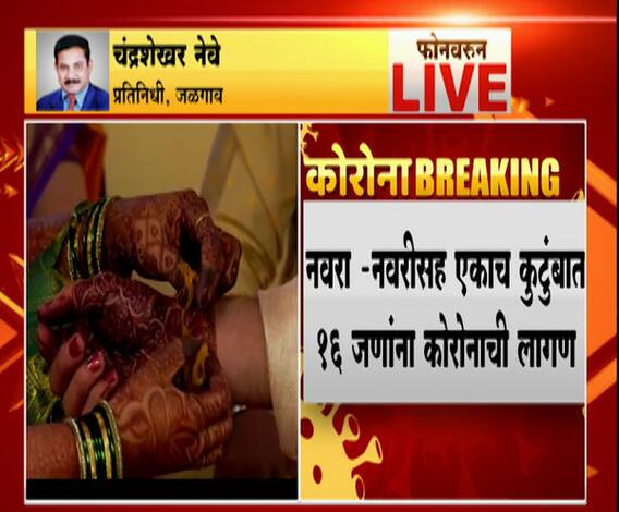Jalgaon #Corona जळगाव जिल्ह्यात विवाह सोहळ्यादरम्यान नवरा-नवरीसह 16 जणांना कोरोनाची लागण
