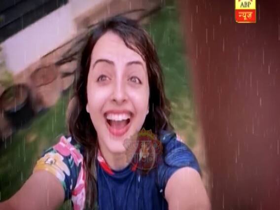 Actress Shrenu Parikh enjoys rain like a little kid 