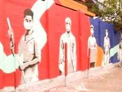 Corona Warriors के सम्मान के लिए मुंबई के माहिम जंक्शन पर बनाई गई पेंटिंग