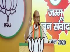 Rajnath Singh addresses 'Jammu Jan Samvad rally' via video conferencing
