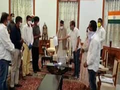 Kirit Somaiya meets Maharashtra's governor Bhagat Singh Koshiyari 