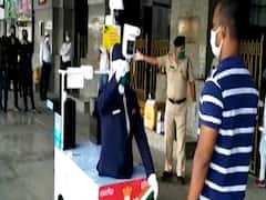 'Captain Arjun', a robot in action at Pune railway station 