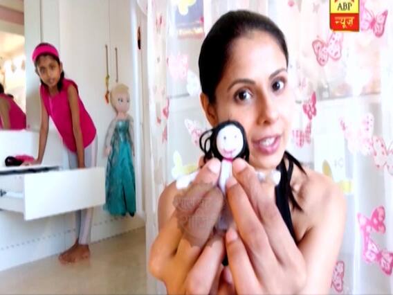Actress Chhavi Mittal flaunts talent of making designer hair bands at home 