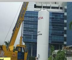 Oxygen Tanks | कोविड रुग्णालय, कोविड सेंटरवर बीएमसीकडून ऑक्सिजन टाक्यांची व्यवस्था