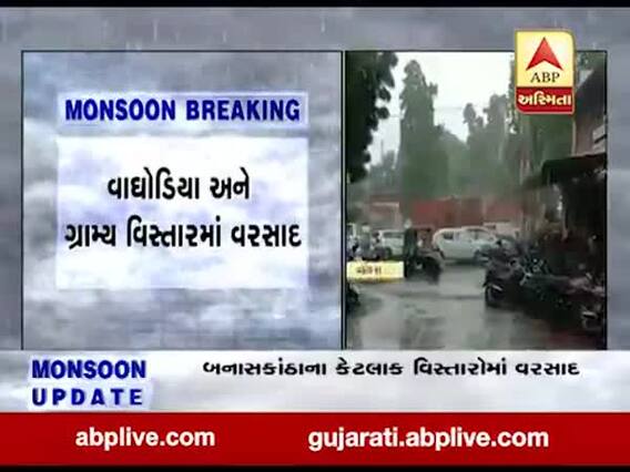 વડોદરાના વાઘોડિયા અને આસપાસના વિસ્તારોમાં વરસાદ, જુઓ વીડિયો 