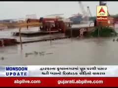 દ્વારકાના કૃષ્ણનગરમાં ધસમસતા પાણીમાં પૂલ પરથી જોખમી રીતે બસ પસાર થવાનો વીડિયો વાયરલ 