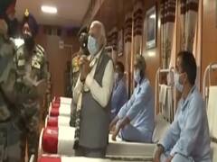 PM Modi meets Galwan warriors in Nimu, says 'India is proud of you all'